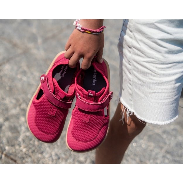 Be Lenka Zest Kids Blue – berry vaikiškos barefoot basutės
