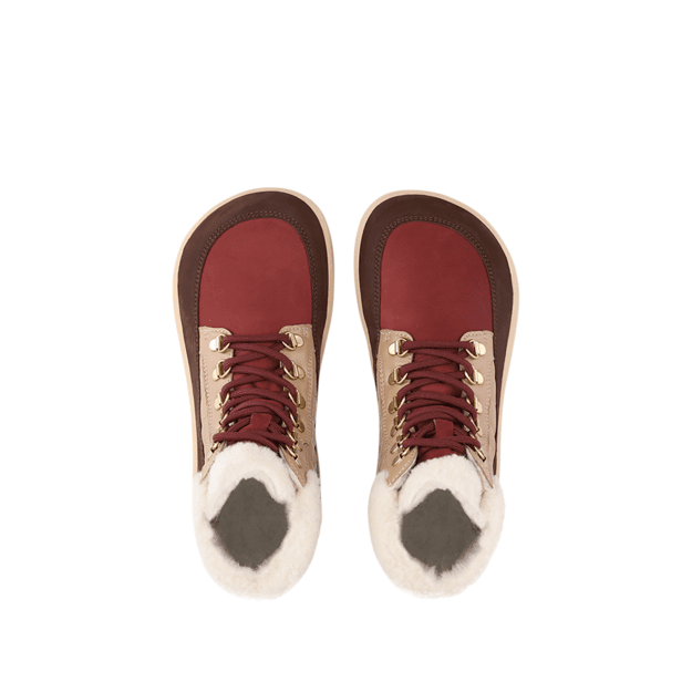 Barefoot Boots Be Lenka Olivia - Brown & Burgundy