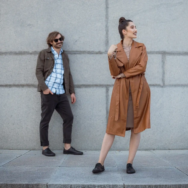 ANGLES Chronos 2.0 juoda – klasikiniai odiniai barefoot batai
