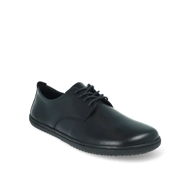 ANGLES Chronos 2.0 juoda – klasikiniai odiniai barefoot batai