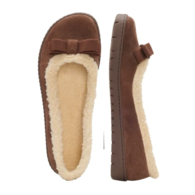 ZAQQ DAQIN Winter Brown – šiltos barefoot balerinos