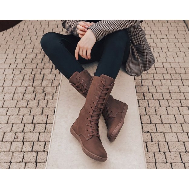 Barefoot Lace-Up Boots Be Lenka Evon - Dark Brown