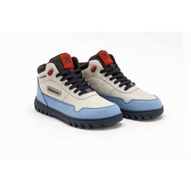 Winter Barefoot Boots Barebarics UrbanEdge - Light Blue & Sand