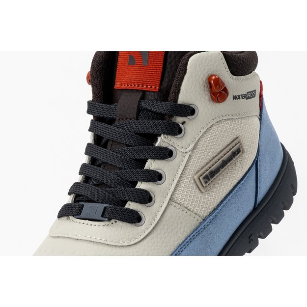 Winter Barefoot Boots Barebarics UrbanEdge - Light Blue & Sand