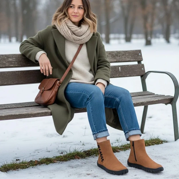 ZAQQ barefoot batai QINA Winter Brown