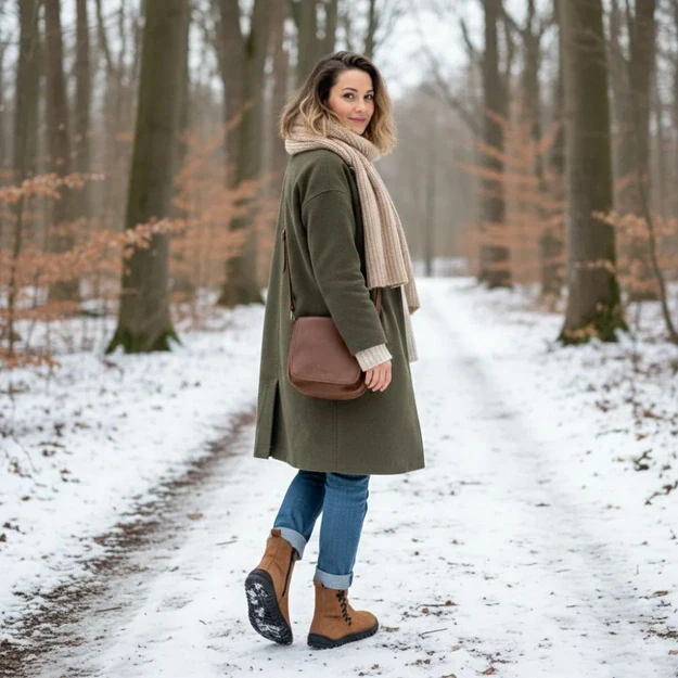 ZAQQ barefoot batai QINA Winter Brown