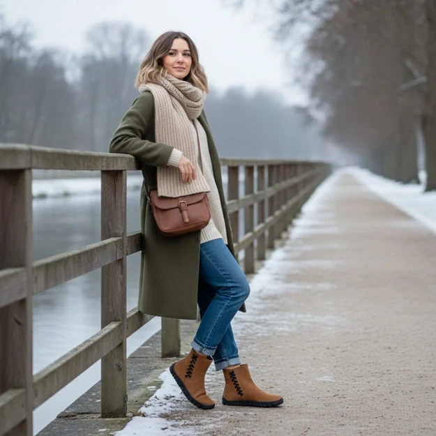 ZAQQ barefoot batai QINA Winter Brown