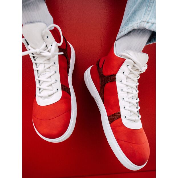 Barefoot Sneakers Barebarics - Hifly - Red & White