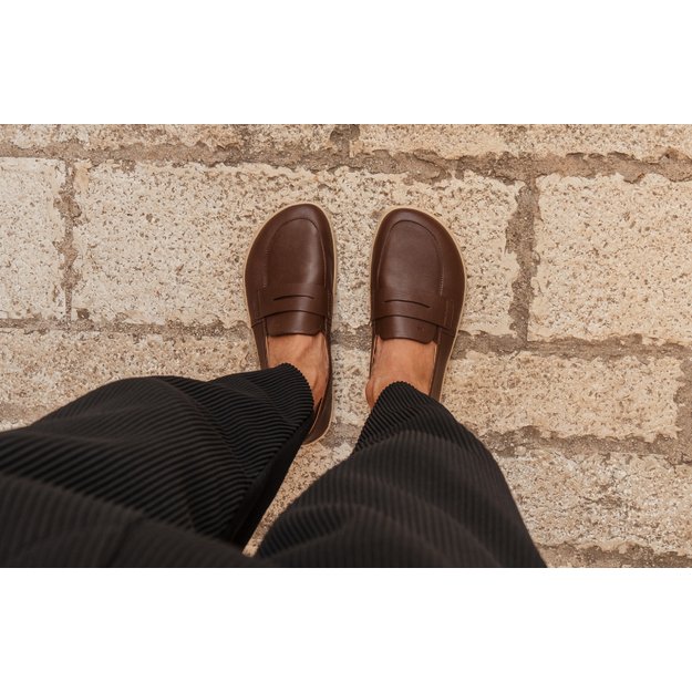 Barefoot Moccasins Be Lenka Buena - Dark Brown & Beige (Sandėlio prekė)