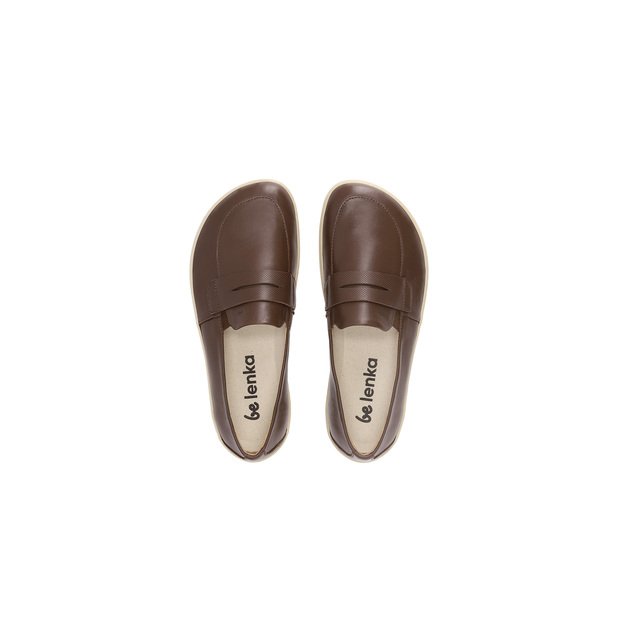 Barefoot Moccasins Be Lenka Buena - Dark Brown & Beige (Sandėlio prekė)