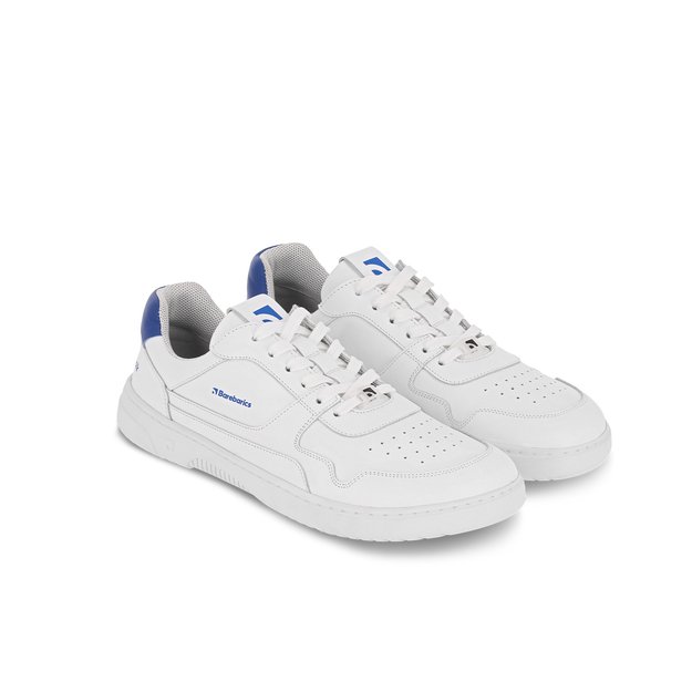 Barefoot Sneakers Barebarics Zing - Brave Men Talk - White & Blue