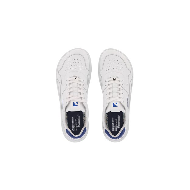 Barefoot Sneakers Barebarics Zing - Brave Men Talk - White & Blue