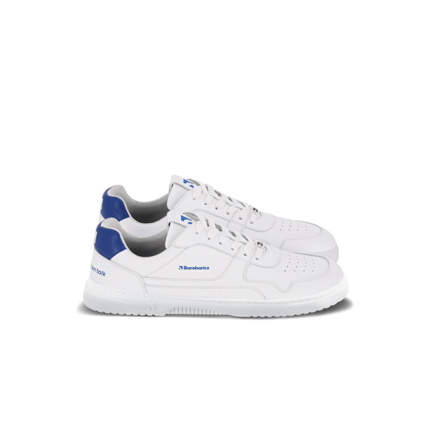 Barefoot Sneakers Barebarics Zing - Brave Men Talk - White & Blue