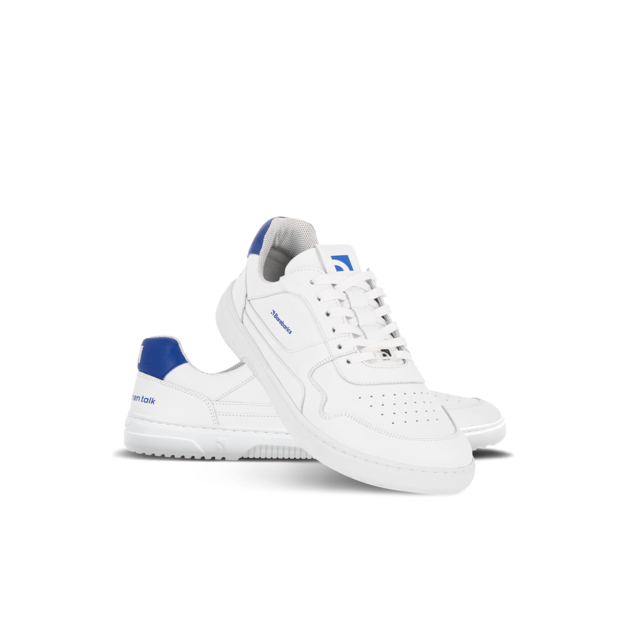 Barefoot Sneakers Barebarics Zing - Brave Men Talk - White & Blue