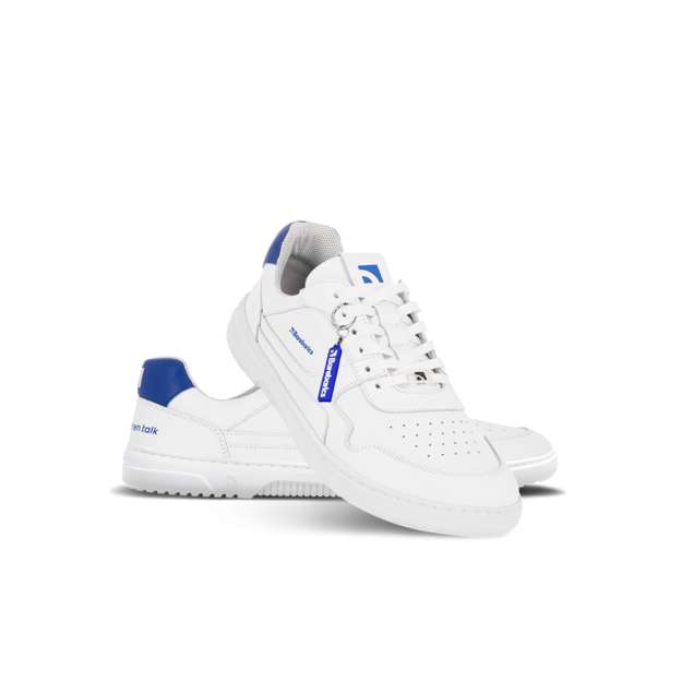 Barefoot Sneakers Barebarics Zing - Brave Men Talk - White & Blue