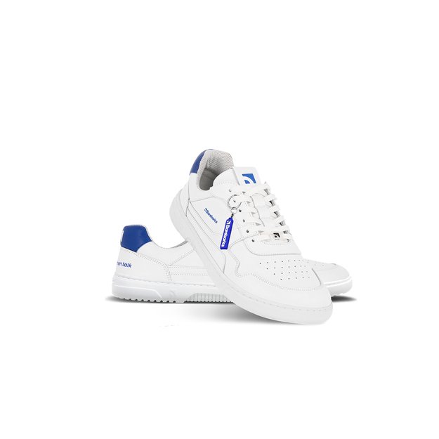 Barefoot Sneakers Barebarics Zing - Brave Men Talk - White & Blue