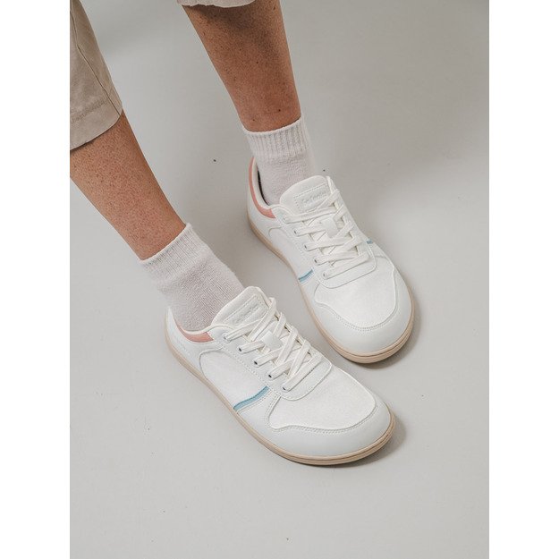 Barefoot Sneakers - Be Lenka Echo - White & Cotton Candy Vegan