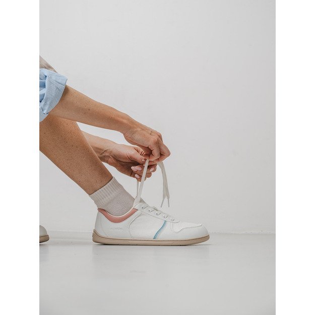 Barefoot Sneakers - Be Lenka Echo - White & Cotton Candy Vegan