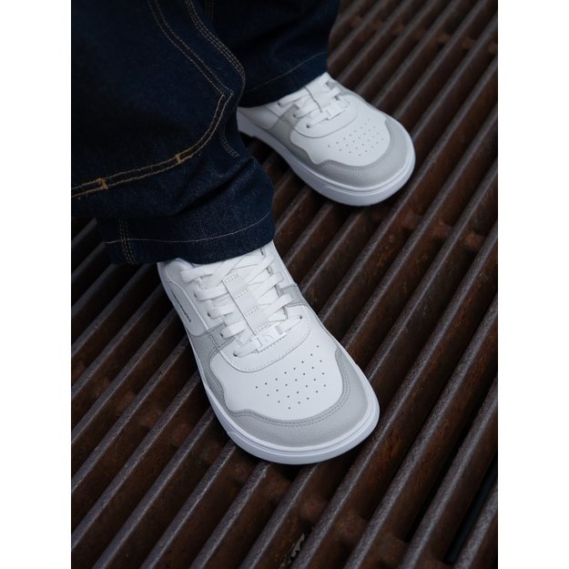Barefoot Sneakers Barebarics Zing - White & Light Grey