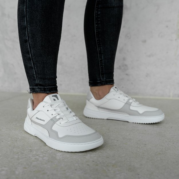 Barefoot Sneakers Barebarics Zing - White & Light Grey