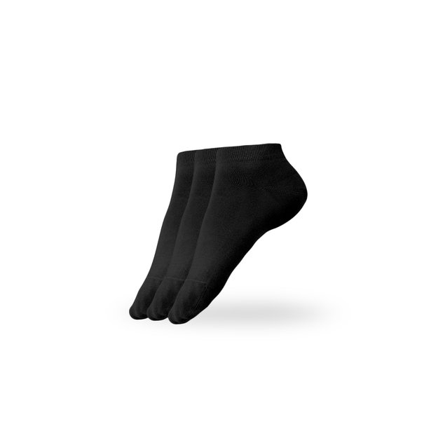 Barefoot Socks - Low-cut - Essentials - Black - 3 pack