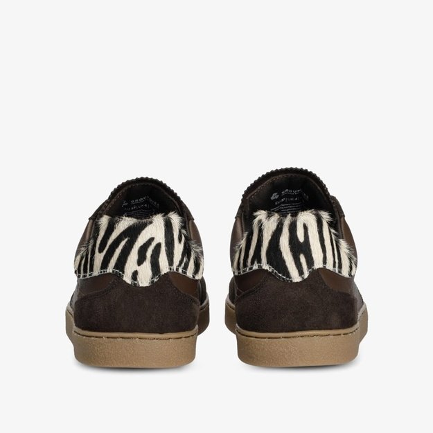 D&aacute;msk&eacute; Barefoot Tenisky GROUNDIES&reg; Panama Espresso/Zebra