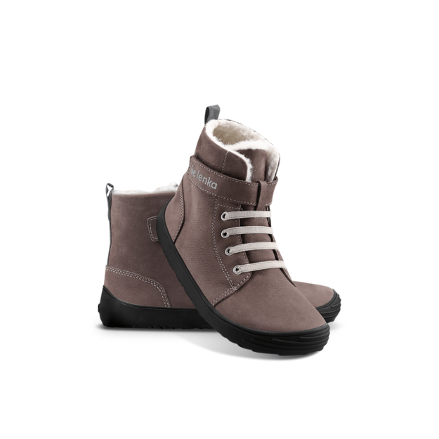Winter barefoot boots Be Lenka Winter Kids - Chocolate
