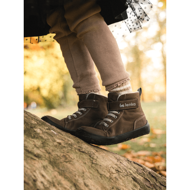 Winter barefoot boots Be Lenka Winter Kids - Chocolate