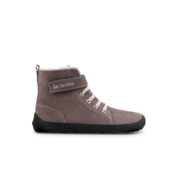 Winter barefoot boots Be Lenka Winter Kids - Chocolate
