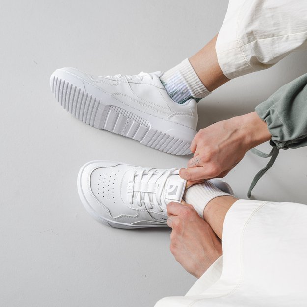 Barefoot Sneakers Barebarics Zing - All White - Leather