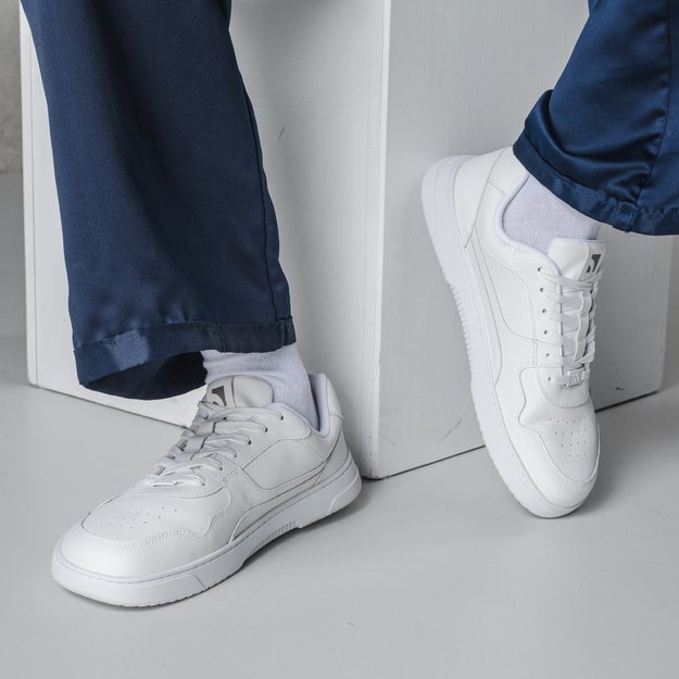 Barefoot Sneakers Barebarics Zing - All White - Leather