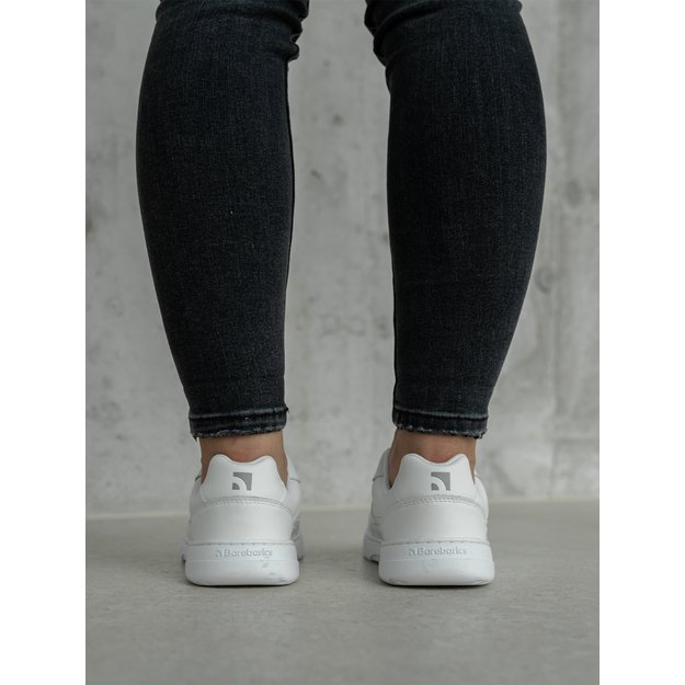 Barefoot Sneakers Barebarics Zing - All White - Leather