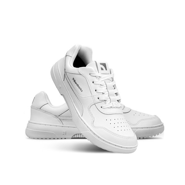 Barefoot Sneakers Barebarics Zing - All White - Leather