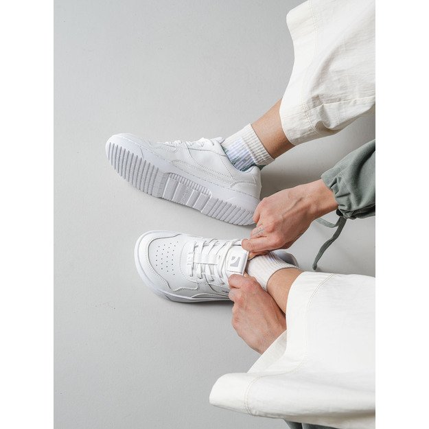 Barefoot Sneakers Barebarics Zing - All White - Leather