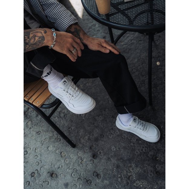 Barefoot Sneakers Barebarics Zing - All White - Leather 5