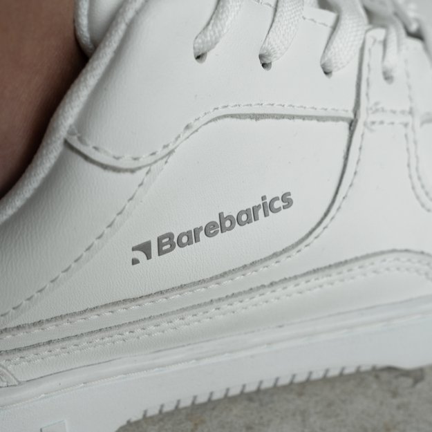 Barefoot Sneakers Barebarics Zing - All White - Leather