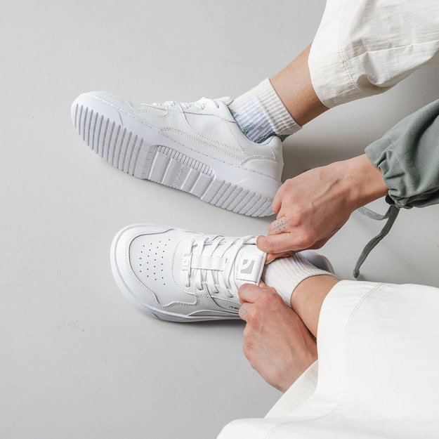 Barefoot Sneakers Barebarics Zing - All White - Leather