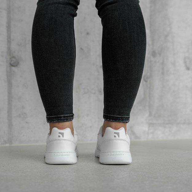 Barefoot Sneakers Barebarics Zing - All White - Leather