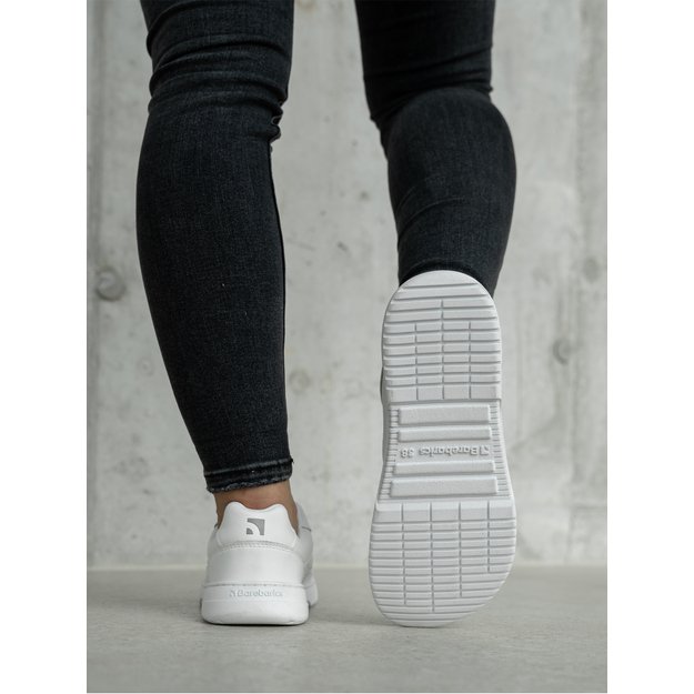Barefoot Sneakers Barebarics Zing - All White - Leather