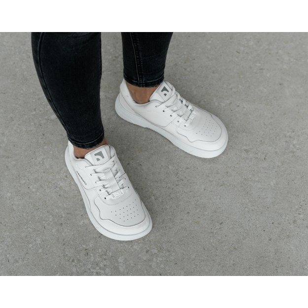 Barefoot Sneakers Barebarics Zing - All White - Leather 1