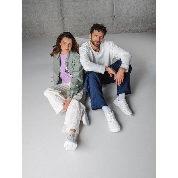 Barefoot Sneakers Barebarics Zing - All White - Leather