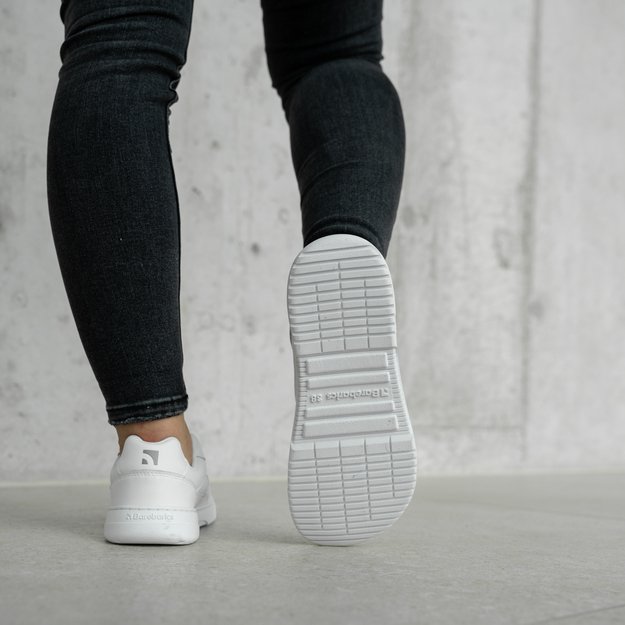 Barefoot Sneakers Barebarics Zing - All White - Leather
