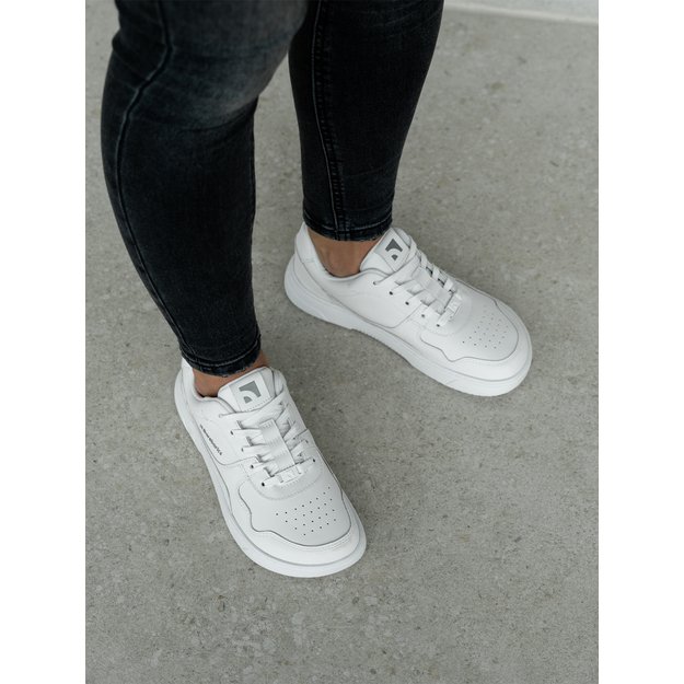 Barefoot Sneakers Barebarics Zing - All White - Leather