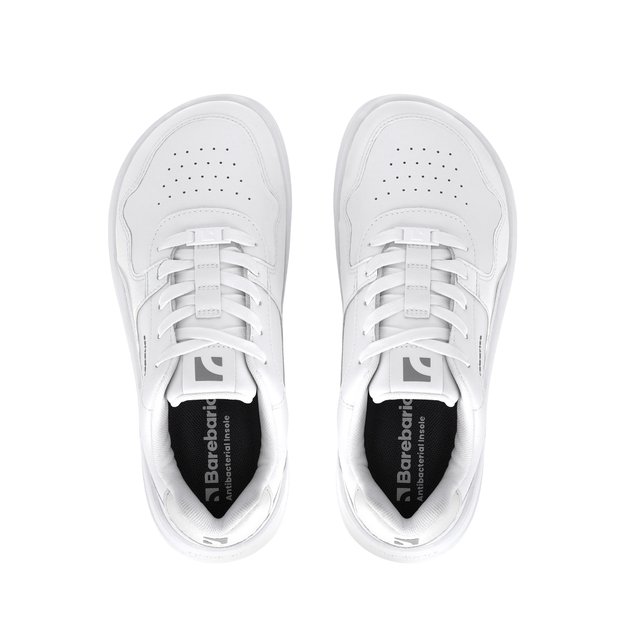 Barefoot Sneakers Barebarics Zing - All White - Leather