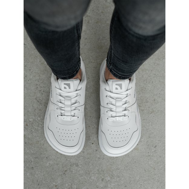 Barefoot Sneakers Barebarics Zing - All White - Leather