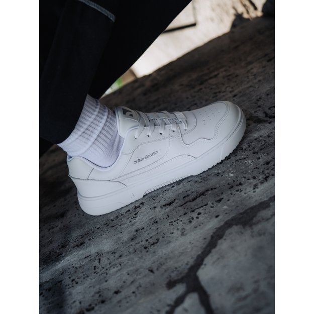 Barefoot Sneakers Barebarics Zing - All White - Leather 3
