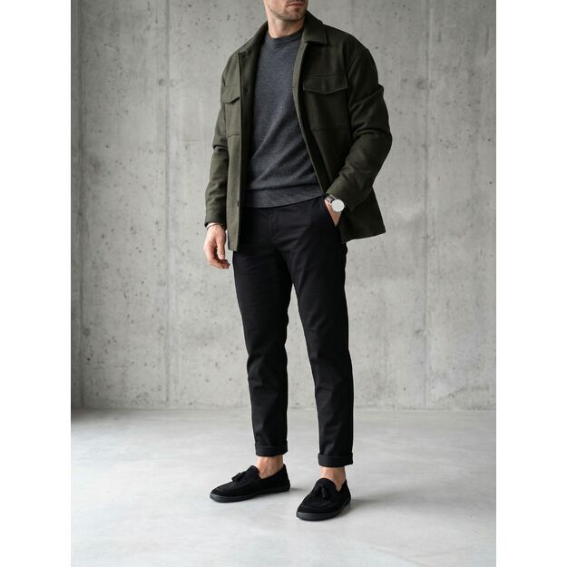 Barefoot mokasinai Be Lenka Portsiders - visiškai juodi