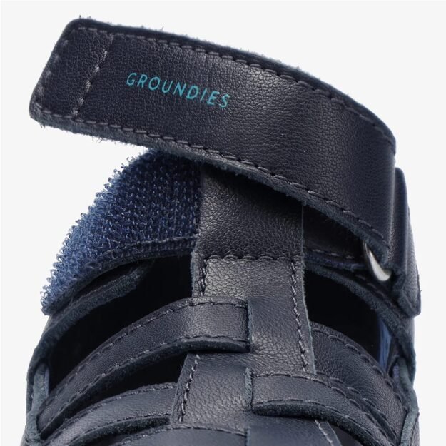 Dětsk&eacute; Barefoot Sand&aacute;ly GROUNDIES&reg; Noto 2.0 Modr&eacute;