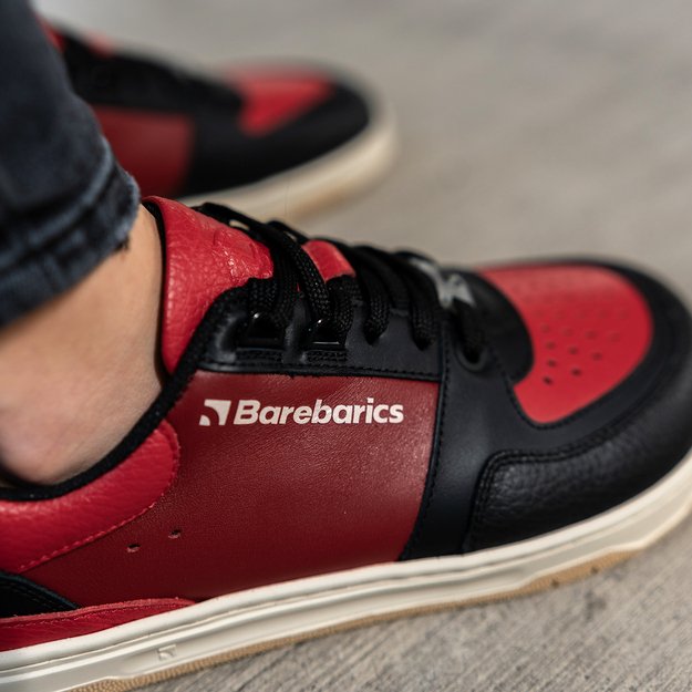 Barefoot kedai Barebarics Wave - Black & Red 8
