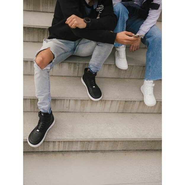 Barefoot Sneakers Barebarics Zing - High Top - Black & White